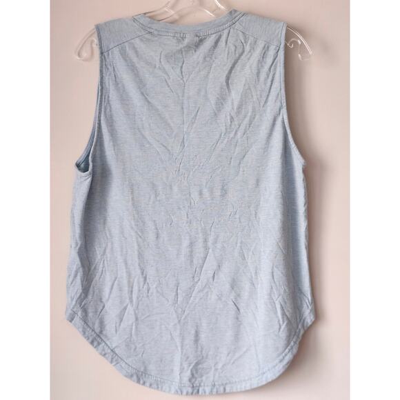Adidas Women's Loose Fit Sleeveless Tank Top Light Blue Size Small Workout A0129 - Picture 3 of 7